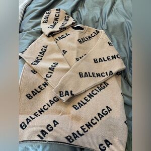 Balenciaga sweater and hat